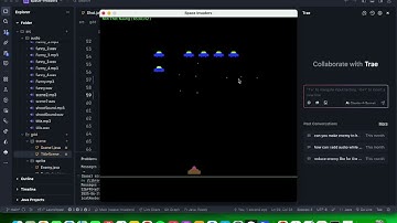 Space Invaders with sound effect and background music #javagame