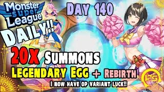 Monster Super League DAILY!! 20x SUMMONS!! LEGENDARY EGG!! + REBIRTH!! GEMS BOXES = GOLD!! ♕Ep.1 screenshot 3