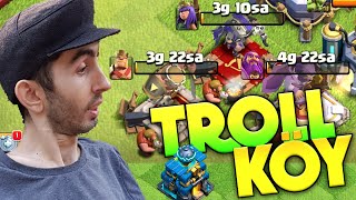 3 KAHRAMAN AYNI ANDA YÜKSELTMEDE! - TROLL KÖY ADAM OLUR MU? #2 | CLASH OF CLANS