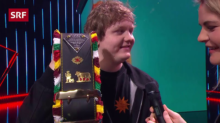 Swiss Music Awards 2020: lustiges Interview mit Lewis Capaldi & Hazel Brugger