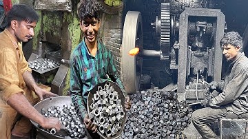 Amazing Manufacturing Process of Hex | Production of Hexagon Nut | Nut Manufacturing In Factory