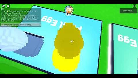 Golden eggs mastery been get level 99
