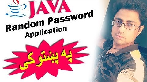 java tutorial in pashto #72 random password generator