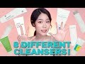 Cleanser?🤷🏻‍♀️ 8 different products from 4 separate brands; Innsfree, Puremay, Cosrx and Juicyful.