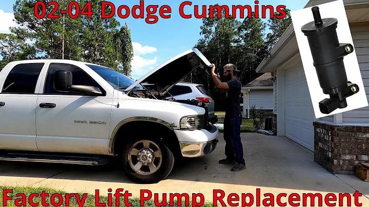 02-04 Dodge Cummins Lift Pump Replacement!! Easier then it seems!!