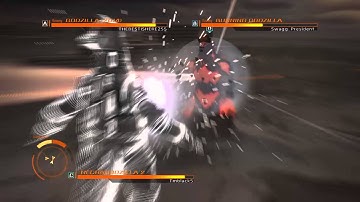 GODZILLA PS4 versus mode : MechaGodzilla 2 vs. Godzilla 2014 vs. Burning Godzilla 90