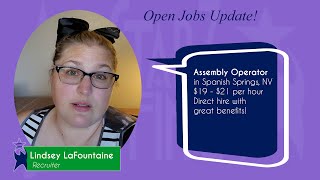 These direct hire jobs in Spanish Springs, NV won't last long!