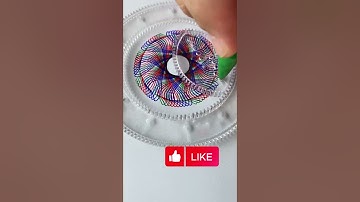 ⭕What does this pattern resemble?🤔 Design Ruler ❤️Small ruler, big wisdom  #spirograph #art#relaxing