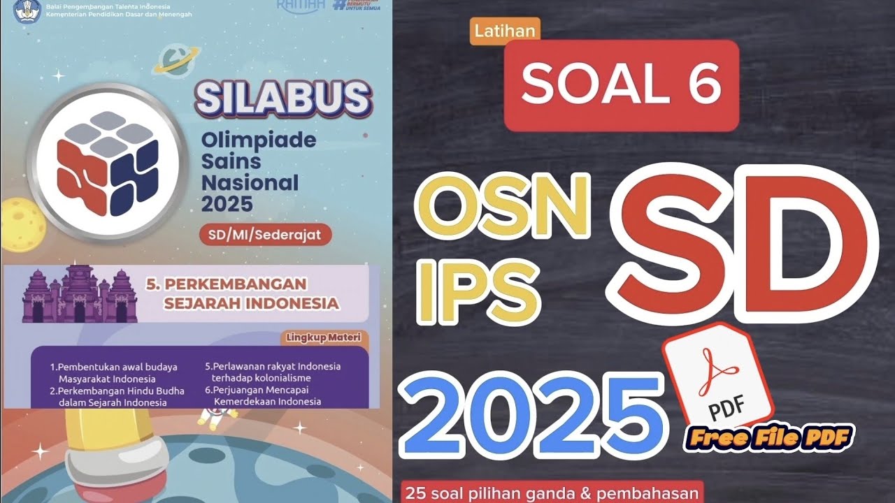 Soal 6  ✅️ OSN IPS  SD || 2025 || Bedah Silabus || Soal HOTS & LOTS