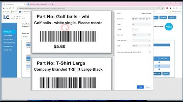 Print Labels using Xero Invoices