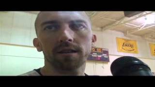 Lakers guard Steve Blake on Sept. 27 practice