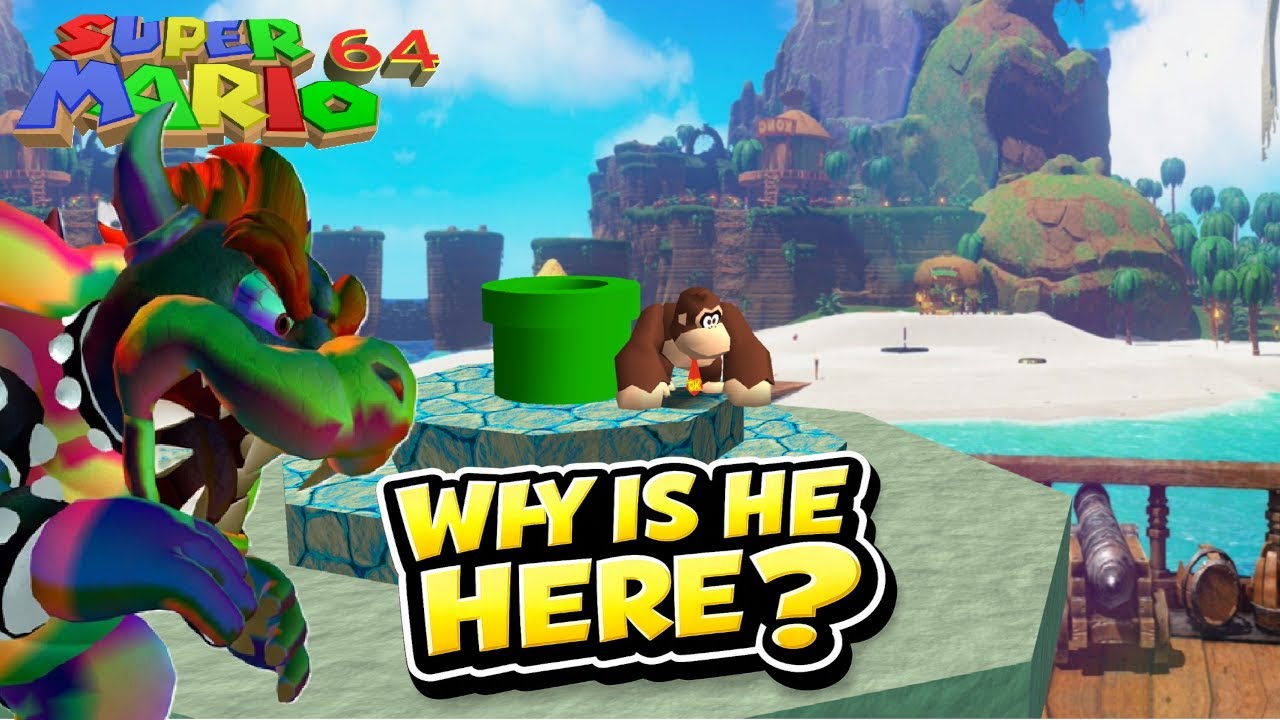 Donkey Kong Bananza Breaking Super Mario 64 – Reimagined DK Worlds (4K 120FPS)