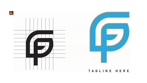 Modern Monogram Logo Design Process | Logo Grid Tutorial | Simple and Easy illustrator Toturial #art