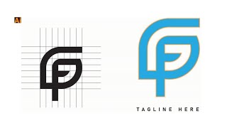 Modern Monogram Logo Design Process | Logo Grid Tutorial | Simple and Easy illustrator Toturial #art