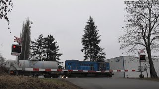 Železniční Přejezd Neratovice, U Mostu - P2671 Ažd 97 - 5.2. 2021 Czech Railroad Crossing.