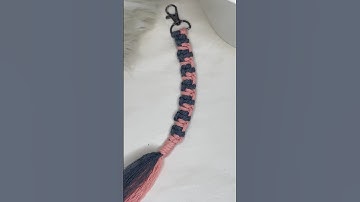 Macrame keychain tutorial #macrame #macramemakers #macrameknots #macrametutorial #macramecreation