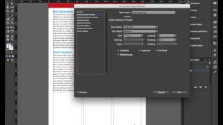 Adobe InDesign - character and paragraph styles