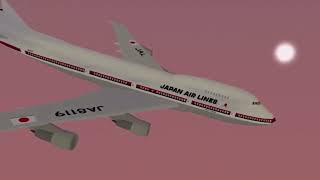 Japan Airlines Flight 123 (Roblox Crash Animation)
