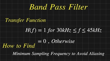 How To Find Minimum Sampling Frequency || Signals and System || Band Pass Filter Transfer Function