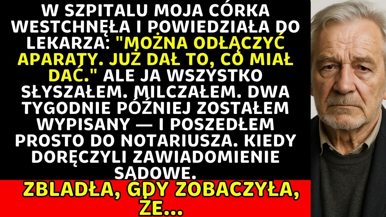 Córka kazała odłączyć aparaty  Ale w urzędzie… zszokowało ją to, co zrobiłem