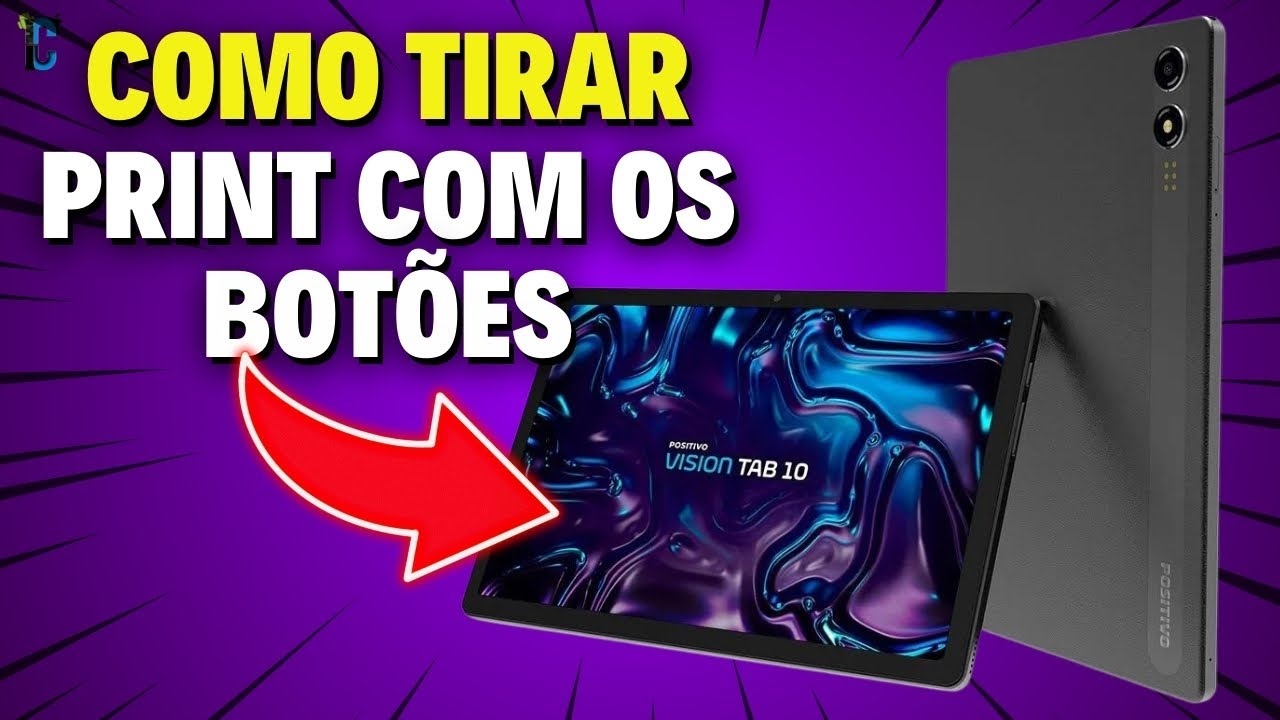 Como TIRAR PRINT COM OS BOTÕES no Tablet Positivo Vision Tab 10!