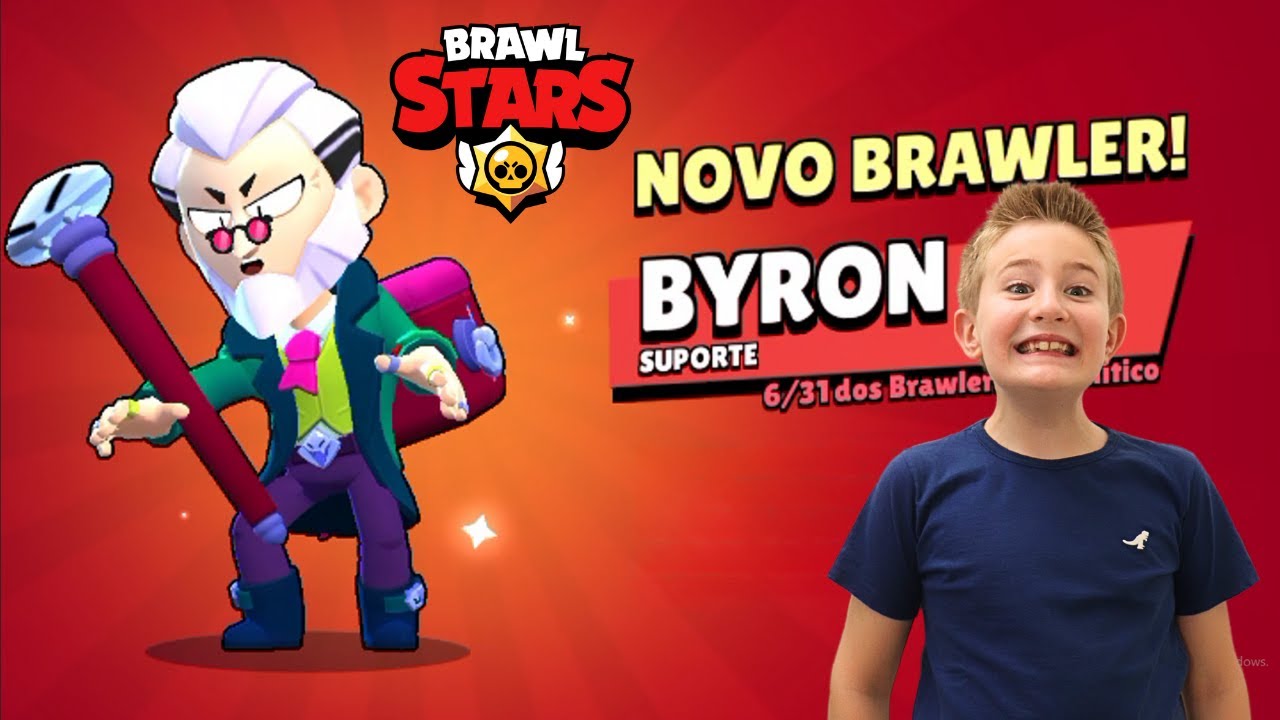Consegui o BYRON no Brawl Stars - YouTube