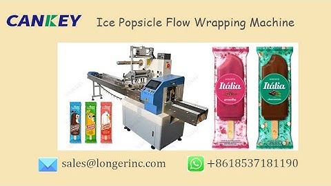 Stick Ice Cream Flow Wrapping Machine/ Ice Popsicle Packaging Machine