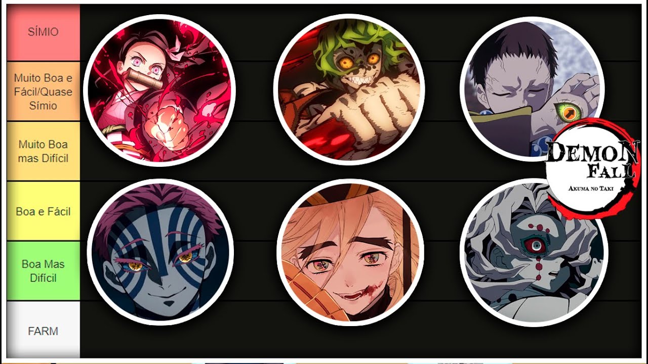 TIER LIST *ATUALIZADA* DAS MELHORES RESPIRAÇÔES DO DEMON FALL