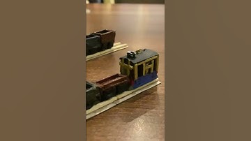 custom Toby and trucks!￼ made out of matchsticks!!!!!!! 😱😱😱😱