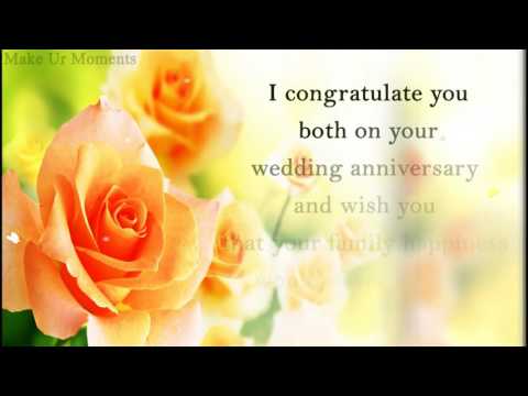 Video: Beautiful congratulations on your wedding anniversary