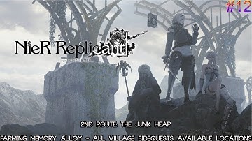 Nier replicant remastered part 12 - 2nd route: The junk heap - 2nd key and all village side quest