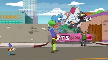 The Simpsons Game Xbox 360 (Jul 10th, 2007 Prototype) - Mob Rules