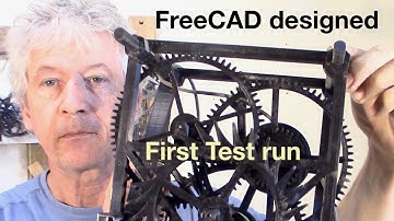 Clock Design with FreeCAD and Assembly 4 Workbench, first test run: Part 5