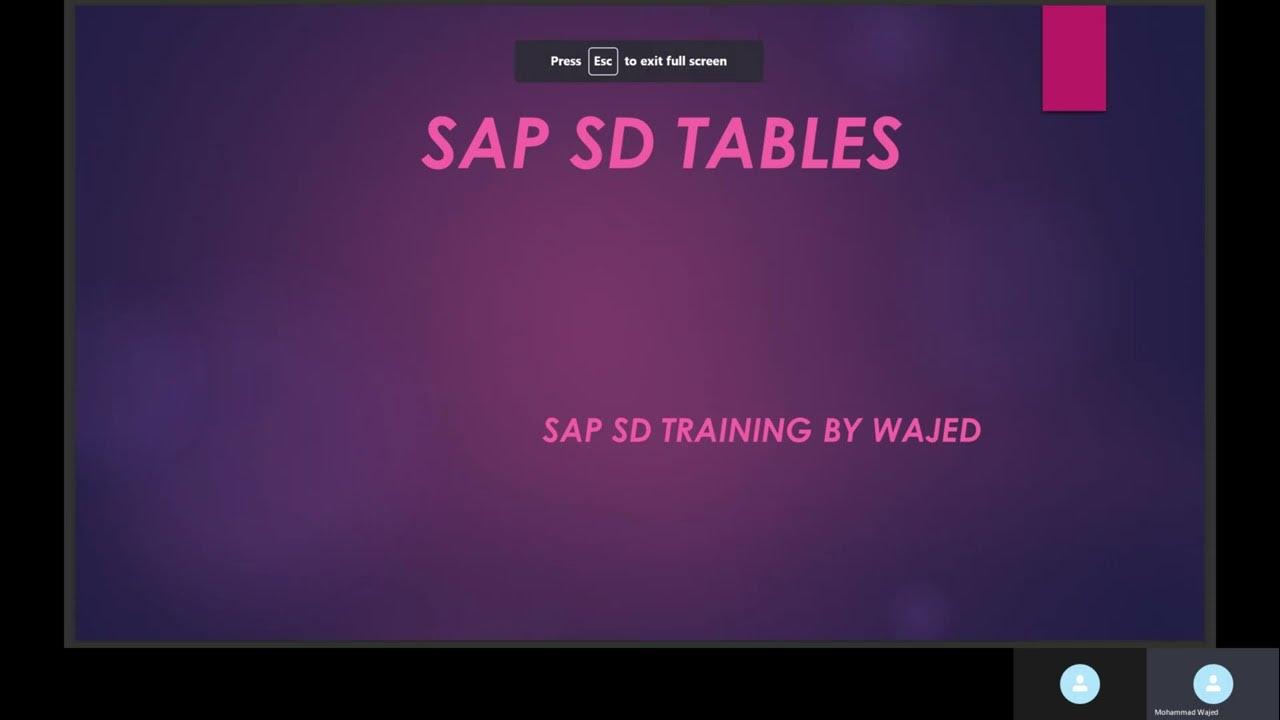 SAP SD TABLES VBAK VBAPVBRK YouTube