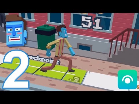 Steppy Pants - Gameplay Walkthrough Part 2 - Steppy Streets (iOS, Android)