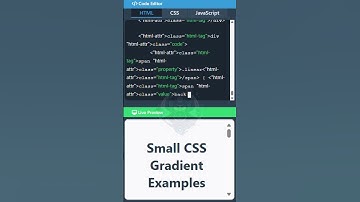 Type of gradient in HTML CSS and JavaScript