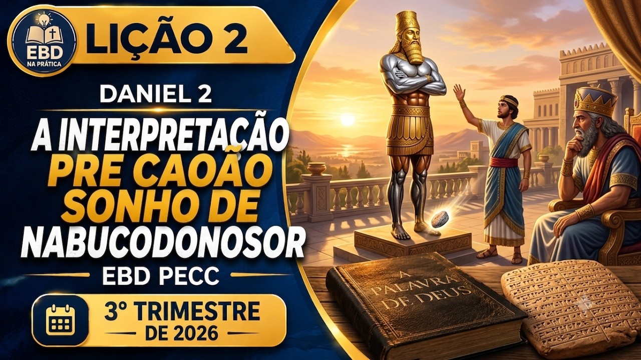 Lição 2 | Daniel 2 | A Interpretação do Sonho de Nabucodonosor | EBD PECC | 3° Trimestre 2026