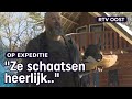 Dirk schaatst op zijn eigen omgebouwde klompen| RTV Oost