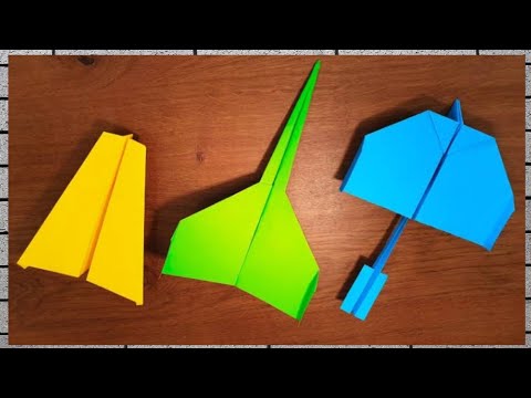 How to make easy paper helicopter airplane | Flight jet ...
