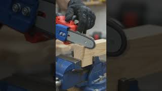 🪚 Mini Chainsaw vs Wood 😱 | Satisfying Cut ASMRHashtags:#Shorts #MiniTools #Chainsaw #ASMR