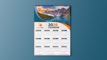 How to Design 2026 Calendar in Photoshop | Calendar Design Tutorial