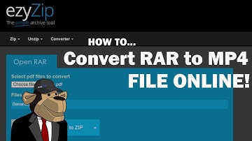 How To Convert RAR To Video (MP4/AVI/MOV/QT/MPEG)