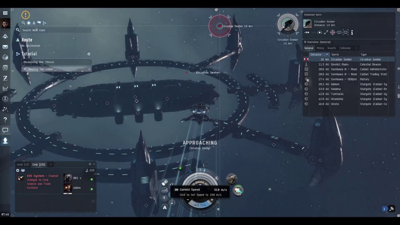Learn Eve Online 01 Tutorial Easy, just simple Combat, nothing