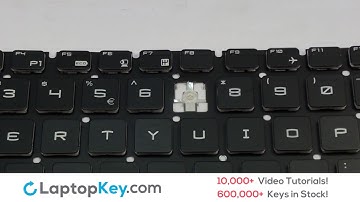 Laptop Keyboard Key Repair - MSI GE62 Apache PRO - Install, Fix, Guide