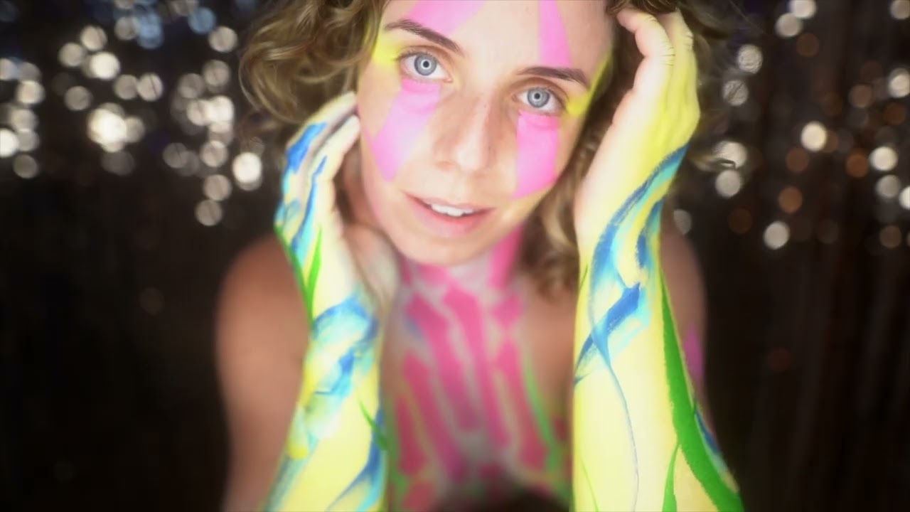 Floral Script Body Painting