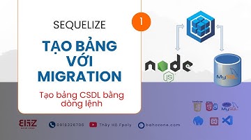 Nodejs Sequelize MySQL -  Tạo bảng với migration