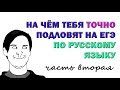 ИЩЕМ ПОДВОХИ в варианте ЕГЭ по РУССКОМУ ЯЗЫКУ - ЧАСТЬ 2 | ЕГЭ 2018