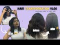 Hair transformation vlog 😍😱Smoothening on SHORT HAIR| BEFORE &amp; AFTER| | full Process