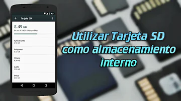 ¿Qué ocurre si configuro la tarjeta SD como almacenamiento interno?