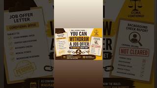 Conditional Job Offers: When You Can Legally Withdraw an Offer (CCMA Case Explained)